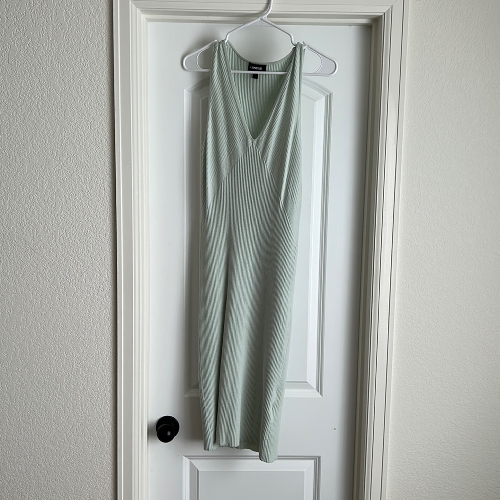 Light blue green dress, Express, Medium